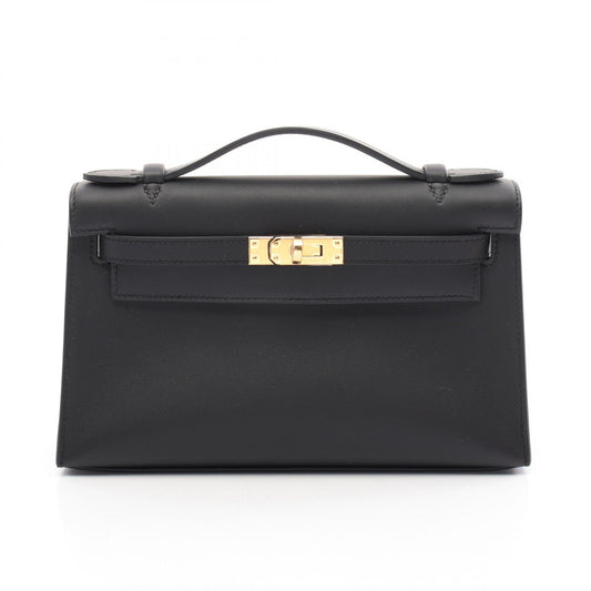 Hermes Leather Pochette Kelly Mini Handbag