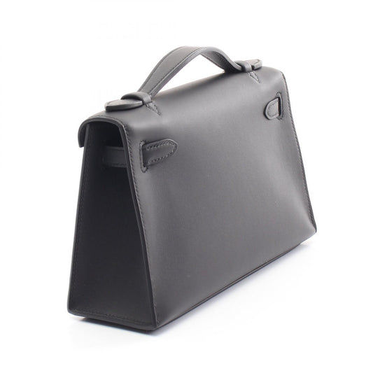 Hermes Leather Pochette Kelly Mini Handbag