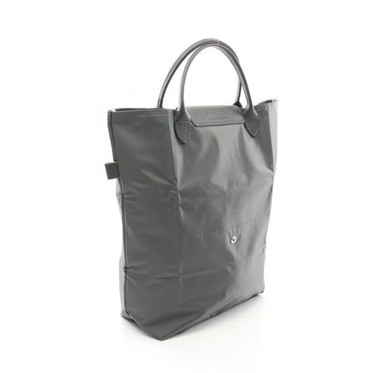 Longchamp Le Pliage Green M Tote Bag Fabric Leather
