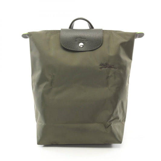 Longchamp Le Pliage Green M Backpack Khaki