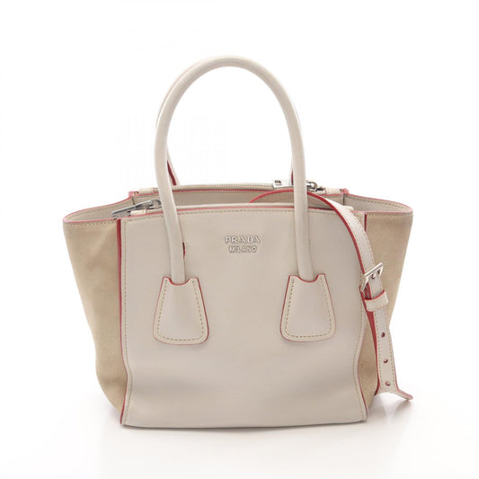 Prada Leather Suede Handbag 1BA025