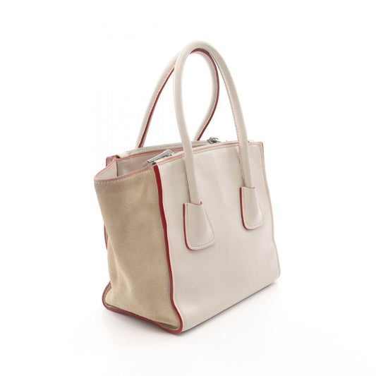 Prada Leather Suede Handbag 1BA025
