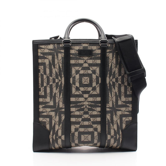Gucci GG Kaleidoscope Tote Bag PVC Canvas Leather