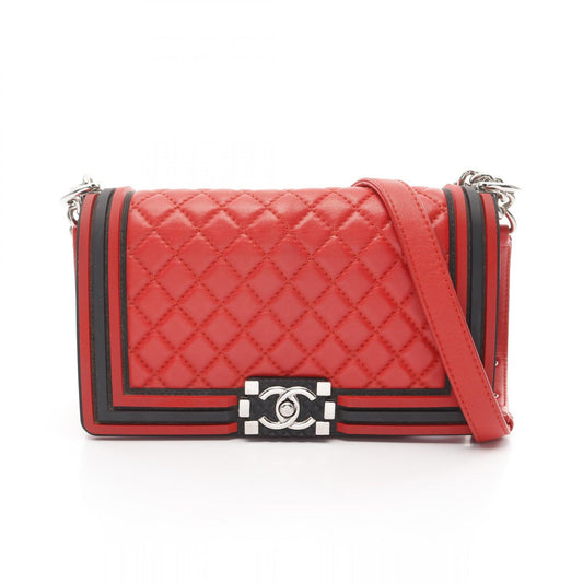 Chanel Boy Lambskin Shoulder Bag A67086