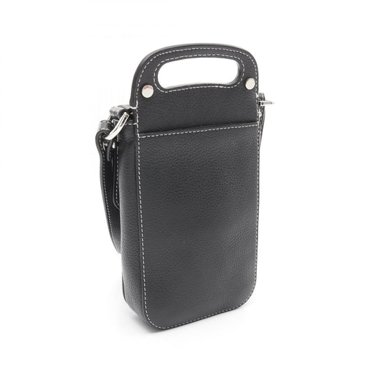 Dior Leather Saddle Vertical Pouch Crossbody Bag