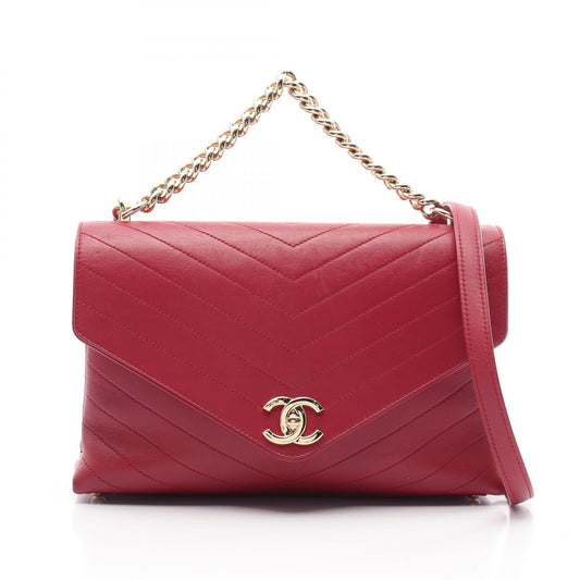Chanel Chevron Leather Shoulder Bag A57551