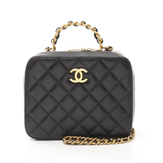 Chanel Lambskin Matelasse Top Handle Shoulder Bag