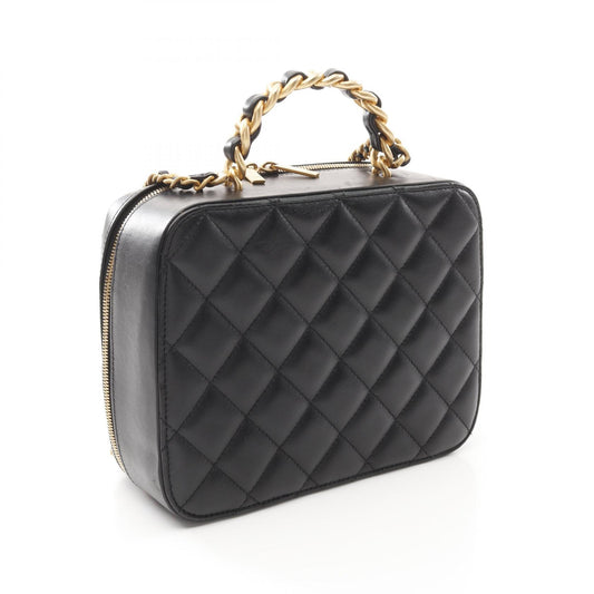 Chanel Lambskin Matelasse Top Handle Shoulder Bag