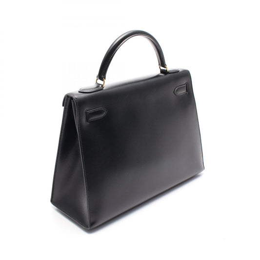Hermes Kelly 32 Handbag Black Leather
