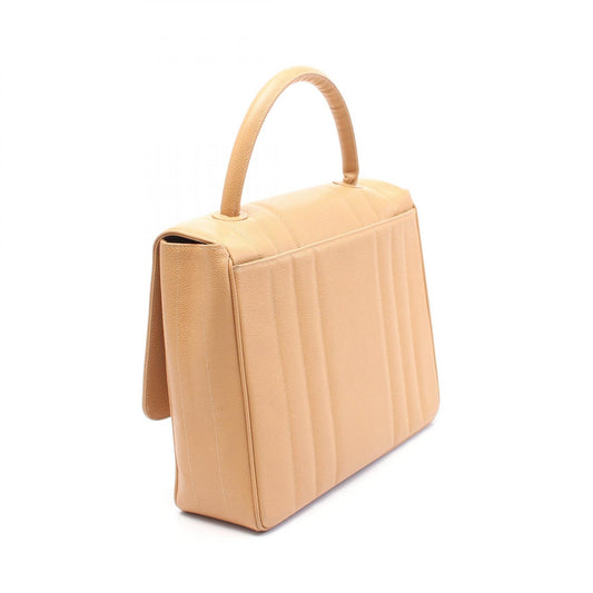 Chanel Mademoiselle Leather Handbag Beige