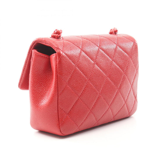 Chanel Matelasse Caviar Shoulder Bag Red