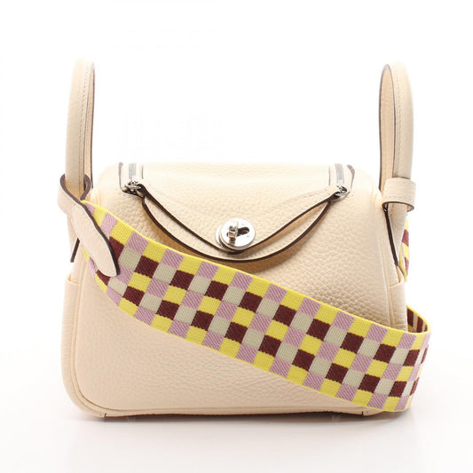 Hermes Lindy Mini Shoulder Bag Ivory