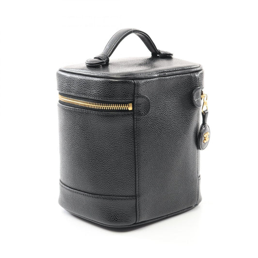 Chanel Caviar Skin Coco Mark Handbag Black