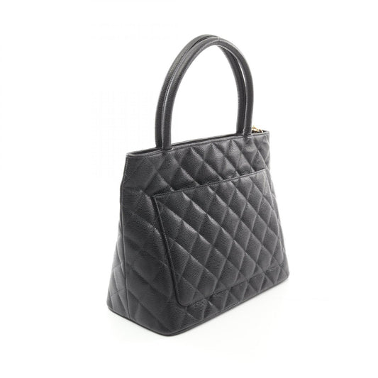 Chanel Leather Tote Bag Black A01804