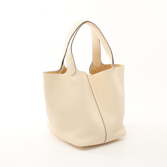 Hermes Picotin Lock MM Handbag White
