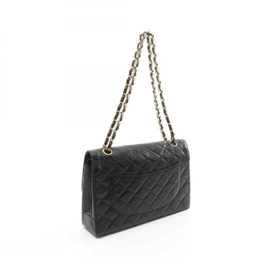 Chanel Lambskin Matelasse W Flap Shoulder Bag