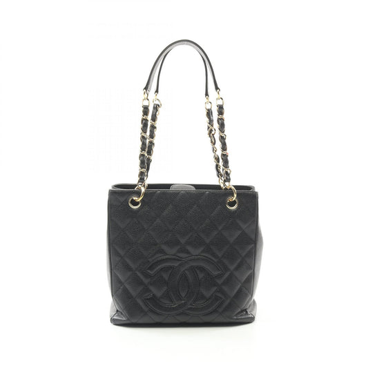 Chanel Matelasse PST Tote Bag Black Caviar