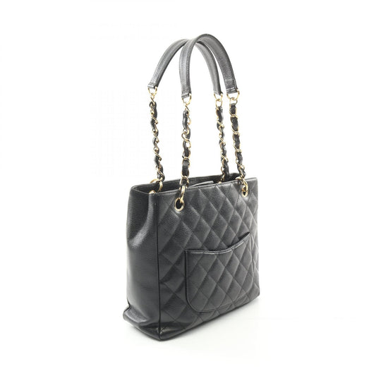 Chanel Matelasse PST Tote Bag Black Caviar