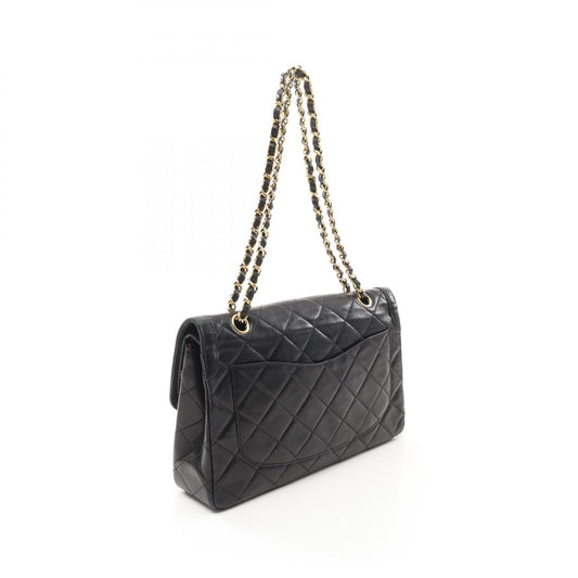 Chanel Lambskin Matelasse W Flap Shoulder Bag
