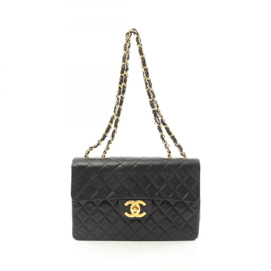 Chanel Lambskin Shoulder Bag Black A01094