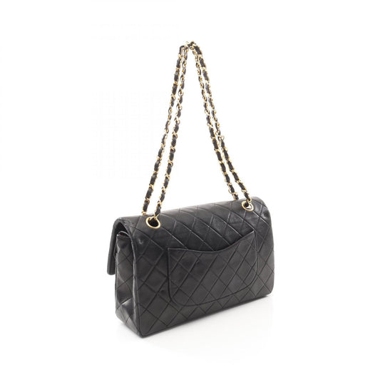 Chanel Lambskin Matelasse W Flap Shoulder Bag