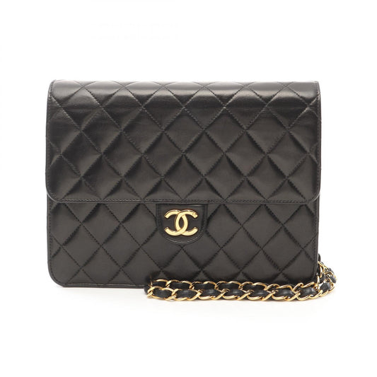 Chanel Lambskin Matelasse Shoulder Bag Black