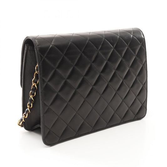 Chanel Lambskin Matelasse Shoulder Bag Black
