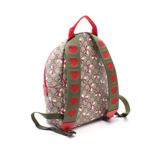 Gucci Children's GG Supreme Backpack PVC Canvas Leather