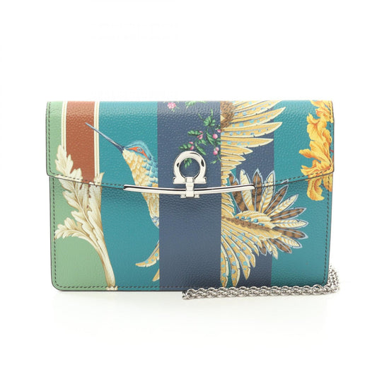 Salvatore Ferragamo Leather Gancino Mini Shoulder Bag