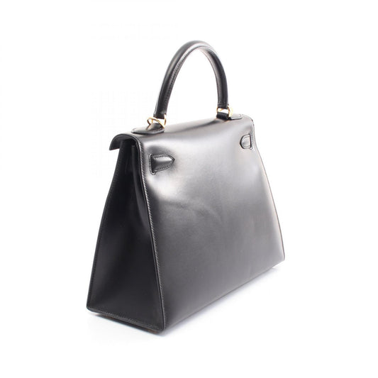 Hermes Kelly 28 Handbag Black Leather