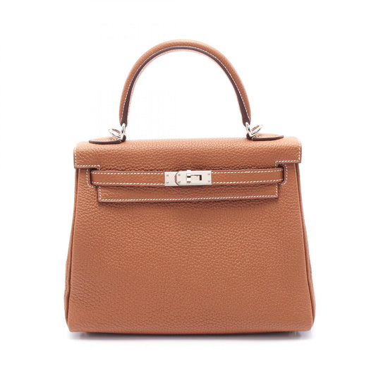Hermes Kelly 25 Togo Handbag Brown