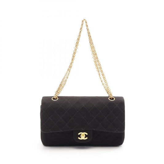 Chanel Cotton Double Flap Shoulder Bag