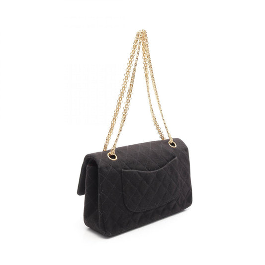 Chanel Cotton Double Flap Shoulder Bag