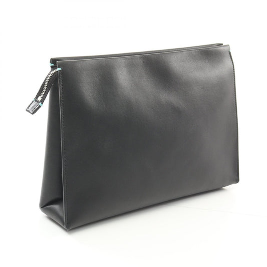 Tiffany & Co Leather Large Clutch Bag