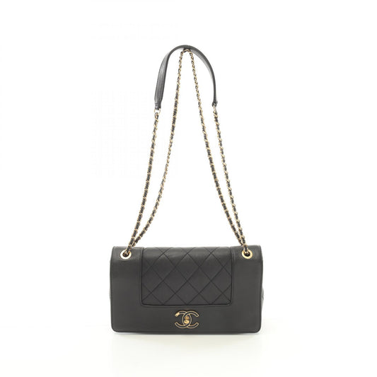 Chanel Mademoiselle Matelasse Leather Shoulder Bag A93084