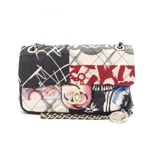 Chanel Mini Matelasse 20 Cotton Jersey Shoulder Bag