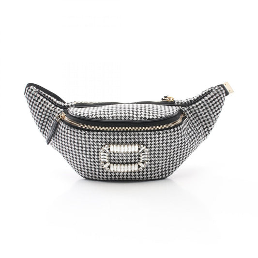 Roger Vivier Canvas Waist Bag White/Black