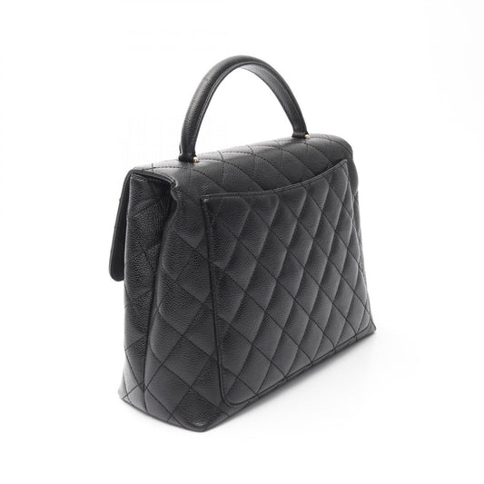 Chanel Matelasse Handbag Caviar Skin Black