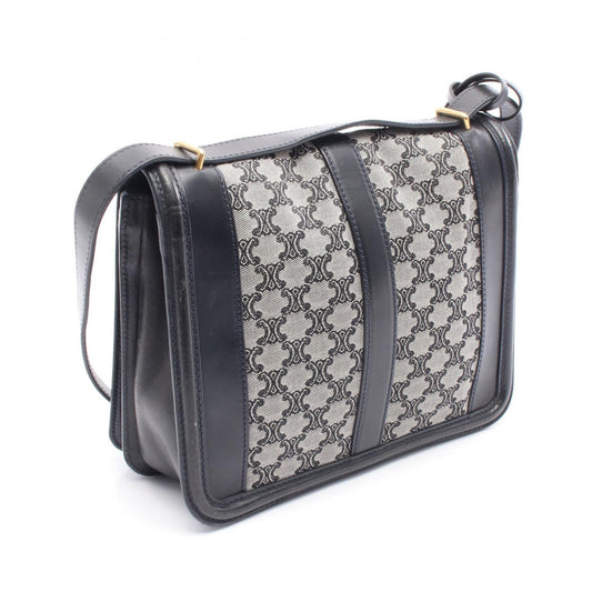 Celine Triomphe Canvas Leather Shoulder Bag