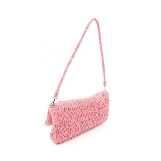 Miu Miu Nappa Crystal Leather Shoulder Bag