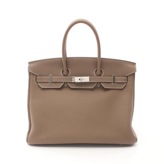 Hermes Birkin 35 Etoupe Togo Handbag Brown