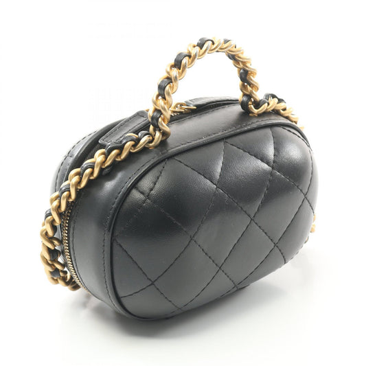Chanel Lambskin Matelasse Top Handle Shoulder Bag