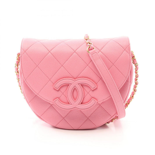 Chanel Matelasse Caviar Shoulder Bag Pink