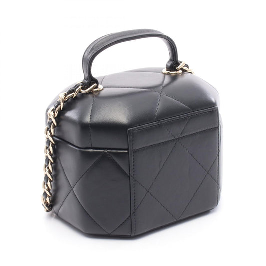 Chanel Leather Matelasse Small Vanity Bag