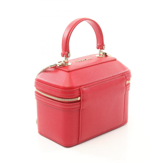 Bvlgari Serpenti Leather Handbag Red