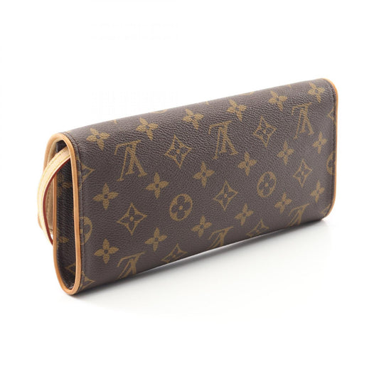 Louis Vuitton Pochette Twin GM Shoulder Bag Brown