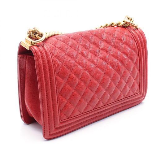 Chanel Boy Shoulder Bag Grained Calfskin