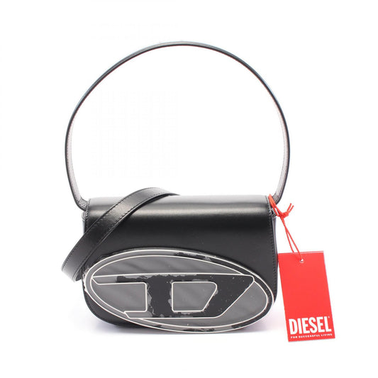 DIESEL 1DR Leather Handbag Black X08396PR818T8013