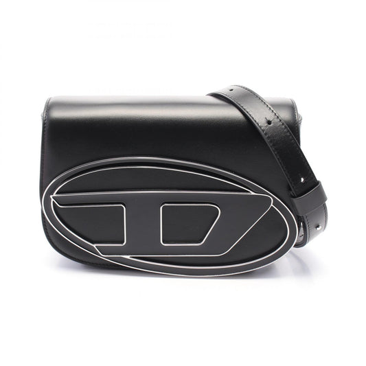 DIESEL 1DR M Leather Shoulder Bag Black