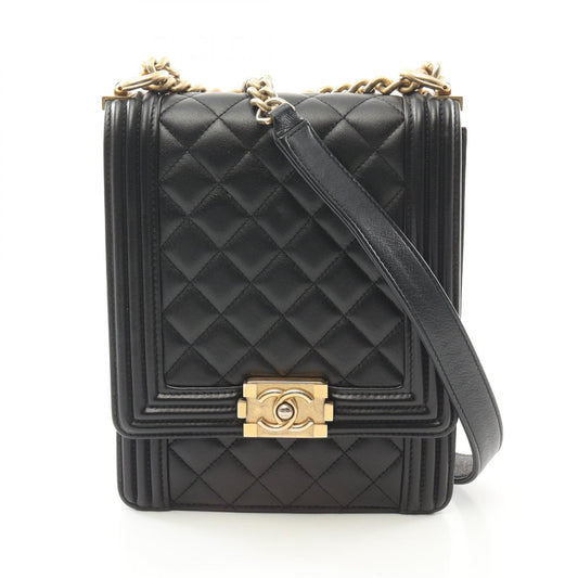 Chanel Boy Matelasse Lambskin Shoulder Bag